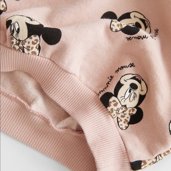 Zara Disney Minnie Mouse plush pink sweatshirt 18/24m - Picture 4 of 7